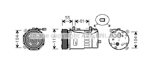 AVA QUALITY COOLING Компрессор, кондиционер FDK321